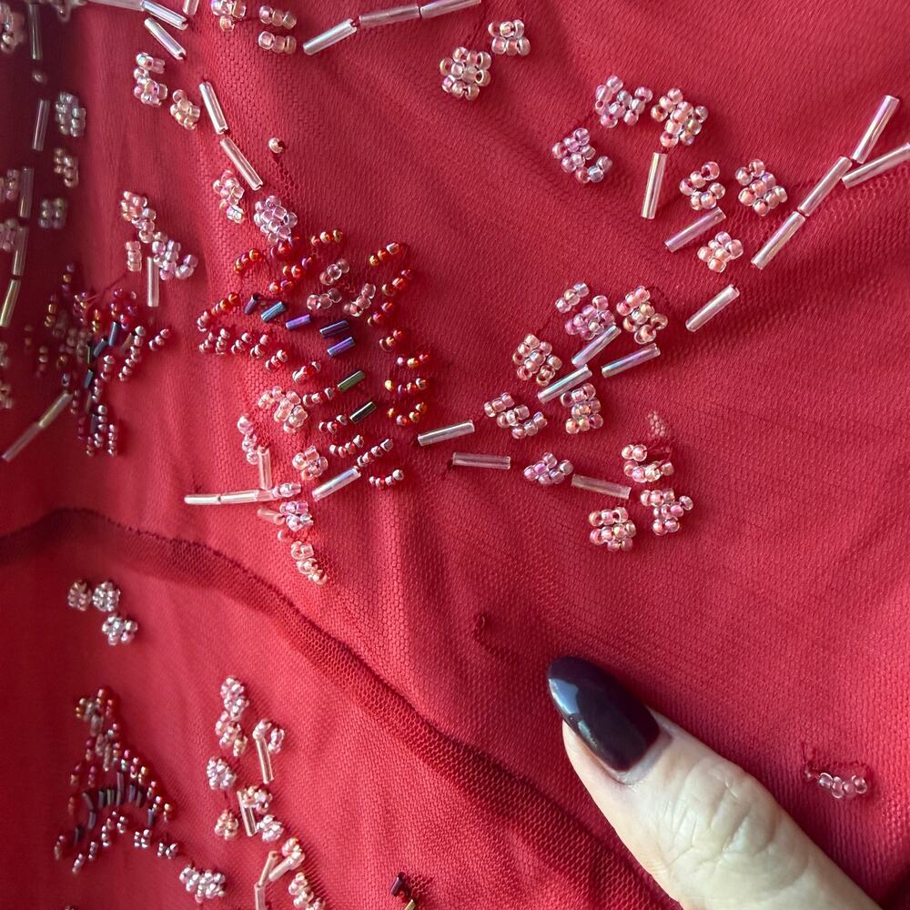 BCBGMaxAzria Vintage Beaded Slip Dress - Picture 5 of 7